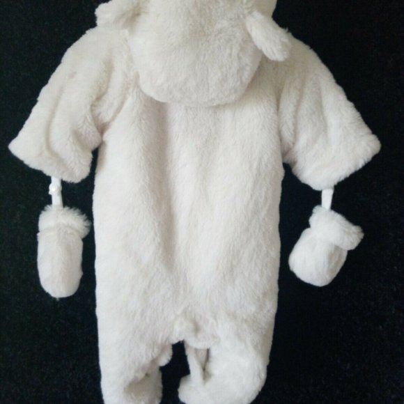 NEW Minoti Baby Furry Snow Suit Winter 0-3 months - Picture 3 of 4